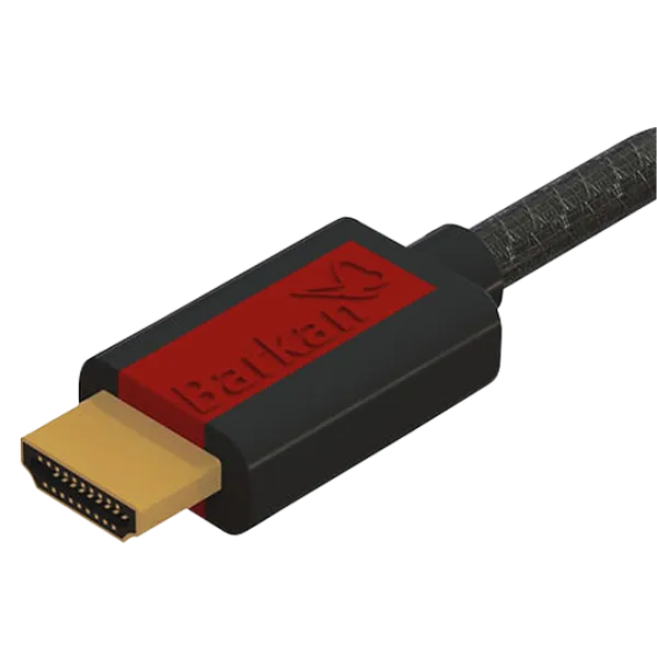Cablu video Barkan HDMI + HDMI 1.8 m/ Black photo 1