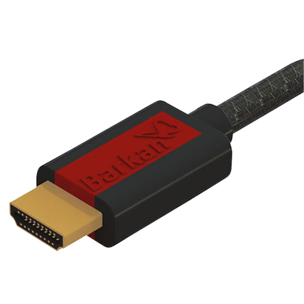 Cablu video Barkan HDMI + HDMI 1.8 m/ Black photo 1