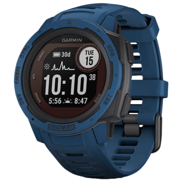 Ceas inteligent Garmin Instinct Solar 0.9"/ 010-02293-01/ Blue photo 1