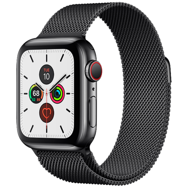 Умные часы Apple Watch Series 5 1.57"/ MWV72/ Milanese Loop Черный photo 1 Умные часы Apple Watch Series 5 1.57"/ MWV72/ Milanese Loop Черный photo 1