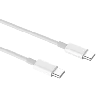Cablu pentru telefon AL301 Xiaomi USB Type-C + USB Type-C 1.5 m/ White