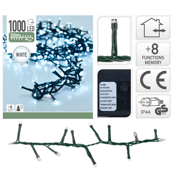 Гирлянды LED Christmas 33049 Ветвь/ Белый photo 1 Гирлянды LED Christmas 33049 Ветвь/ Белый photo 1