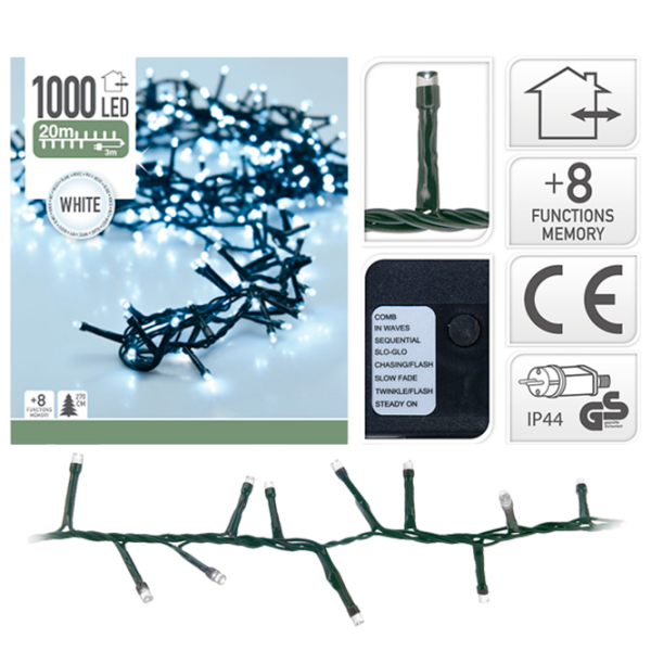Гирлянды LED Christmas 33049 Ветвь/ Белый photo 1 Гирлянды LED Christmas 33049 Ветвь/ Белый photo 1