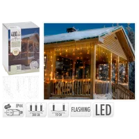 Luminițe decorative Christmas 43458 Cortina/ Alb cald