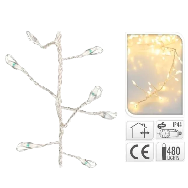 Luminițe decorative Christmas 37047 Dense/ Alb cald photo 1 Luminițe decorative Christmas 37047 Dense/ Alb cald photo 1