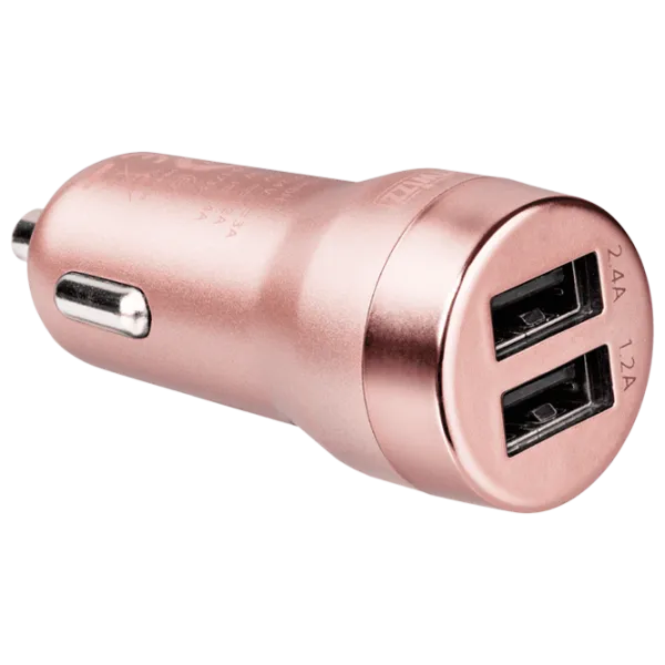 Încărcător auto Artwizz CarPlug 2.4 A/ Pink photo 1