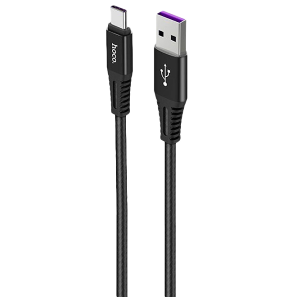 Cablu pentru telefon X22 Hoco USB Type-A + USB Type-C 1 m/ Black photo 1