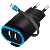 Сетевое зарядное устройство Forever TC-02 2.4 А/ Черный