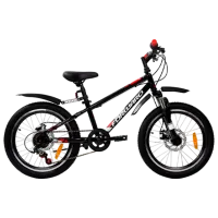Велосипед Forward Unit 20" 10.5" Сталь/ Черный Белый