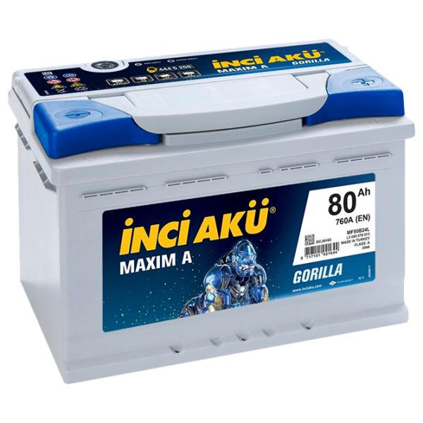 Авто аккумулятор Inci Aku L3 080 076 013 760 AA photo 1