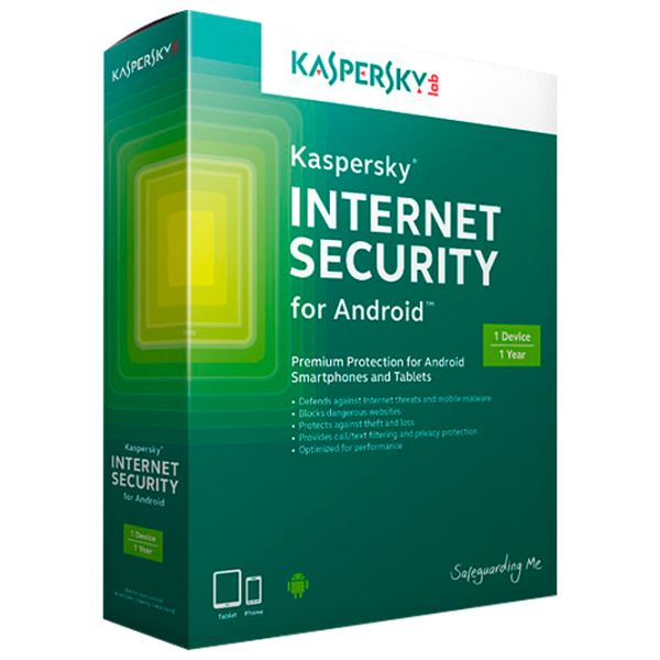 Antivirus KASPERSKY Internet Security (KIS) Android 1 Устройство/ Карточка photo 1