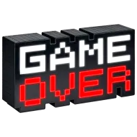 Настольная лампа фан Paladone Game Over PP5016V3 Красный Черный