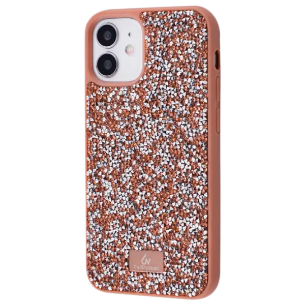 Husă pentru smartphone Apple iPhone 11 Bling World/ Back/ TPU/ Gold Pink photo 1