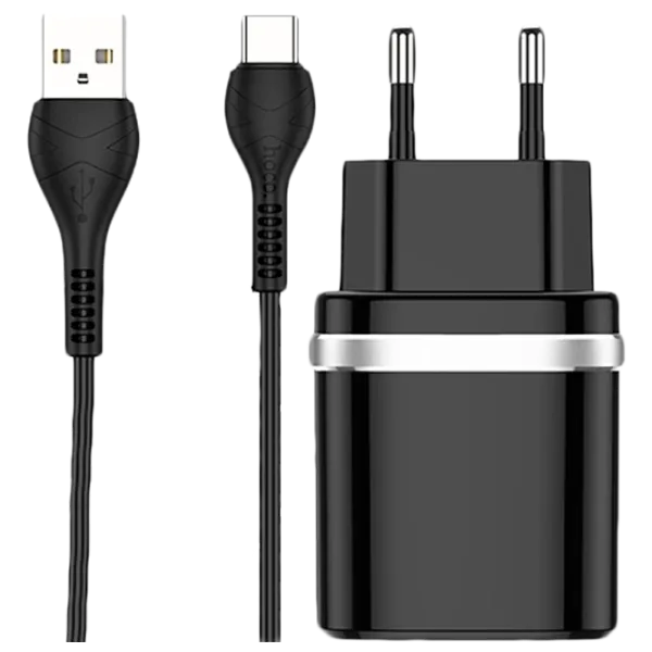 Сетевое зарядное устройство EVO USB QC3.0 (Type-C) Черный photo 1