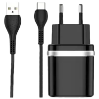 Сетевое зарядное устройство EVO USB QC3.0 (Type-C) Черный