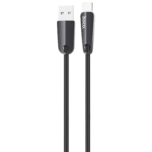 Cablu pentru telefon U35 Hoco USB Type-A + USB Type-C 1.2 m/ Black photo 1