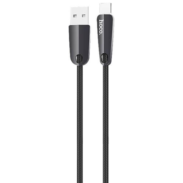 Cablu pentru telefon U35 Hoco USB Type-A + USB Type-C 1.2 m/ Black photo 1