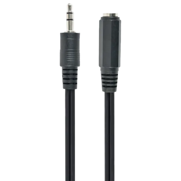 Cablu audio Cablexpert 3.5 mm + 3.5 mm 1.5 m/ Black photo 1
