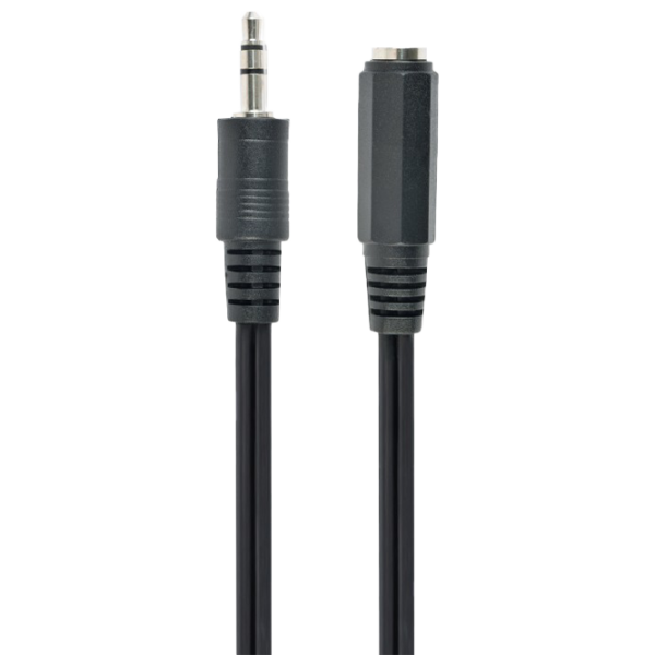 Cablu audio Cablexpert 3.5 mm + 3.5 mm 1.5 m/ Black photo 1