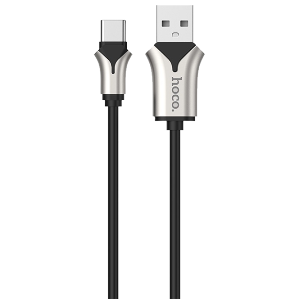 Cablu pentru telefon U67 Hoco USB Type-A + USB Type-C 1.2 m/ Black photo 1