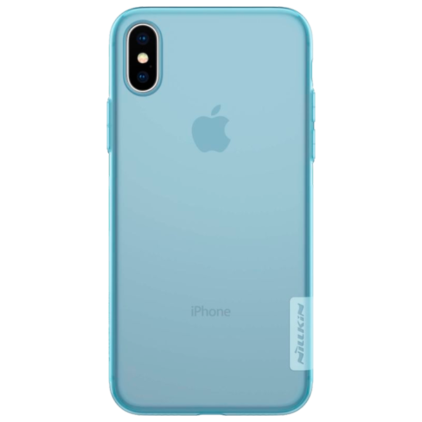 Чехол для смартфона Apple iPhone XS Nillkin/ Back/ TPU/ Прозрачный Синий photo 1 Чехол для смартфона Apple iPhone XS Nillkin/ Back/ TPU/ Прозрачный Синий photo 1