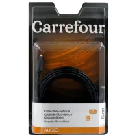 Аудио кабель Carrefour Toslink + Toslink 5 м/ Черный