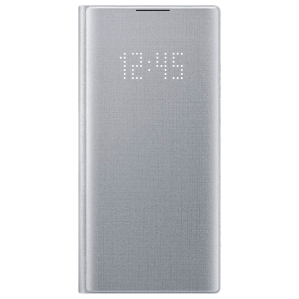 Husă pentru smartphone Samsung Galaxy Note 10 Samsung/ LED View Cover/ PU/ Silver photo 1
