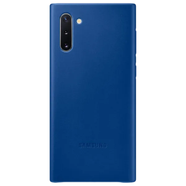 Husă pentru smartphone Samsung Galaxy Note 10 Samsung/ Back/ Piele/ Blue photo 1 Husă pentru smartphone Samsung Galaxy Note 10 Samsung/ Back/ Piele/ Blue photo 1