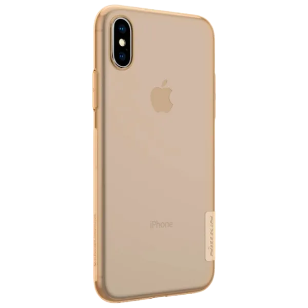 Чехол для смартфона Apple iPhone X/ XS Nillkin/ Back/ TPU/ Прозрачный Золотой photo 1