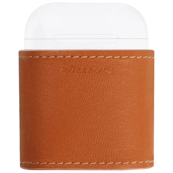 Husă pentru căști Apple Airpods (NJ019) Nillkin/ Piele/ Brown photo 1