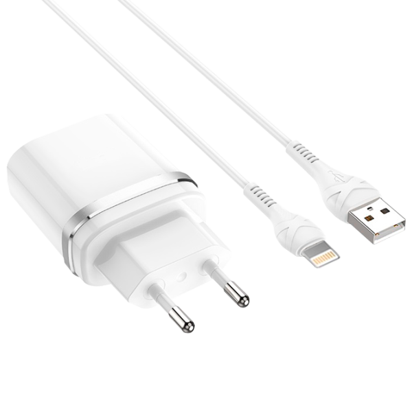 Сетевое зарядное устройство EVO USB QC3.0 (Lightning) 3 A/ Белый photo 1