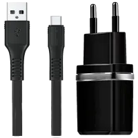 Încărcător de rețea Rival 2USB 2.4A (MicroUSB) Black