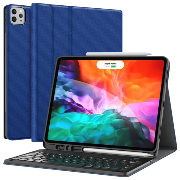 Husă pentru tabletă iPad Pro 2018/ 2020/ 2021 () 12.9"/ Blue photo 1 Husă pentru tabletă iPad Pro 2018/ 2020/ 2021 () 12.9"/ Blue photo 1