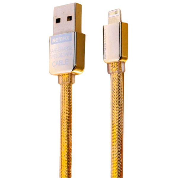 Кабель для телефона 20484 Remax USB Type-A + Lightning 1 м/ Золото photo 1