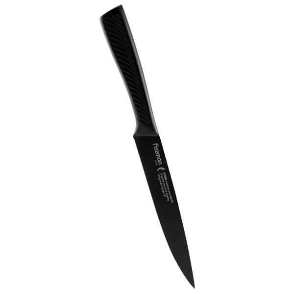 Кухонный нож Fissman 2484 Shinai Нержавеющая сталь/ Черный photo 1