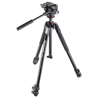 Trepied Manfrotto 190X ALU 3 KIT FLUID HEAD Foto, video/ Black