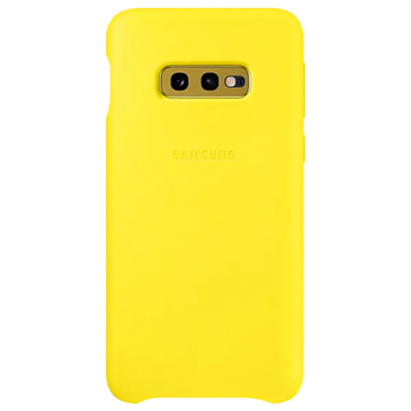Чехол для смартфона Samsung Galaxy S10e Samsung/ Back/ Кожа/ Желтый photo 1