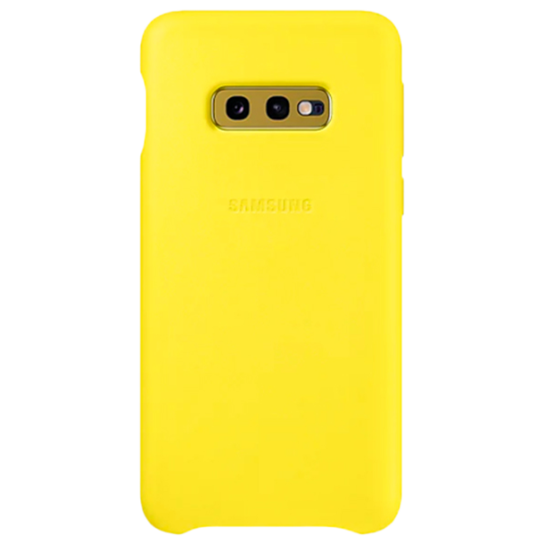 Чехол для смартфона Samsung Galaxy S10e Samsung/ Back/ Кожа/ Желтый photo 1