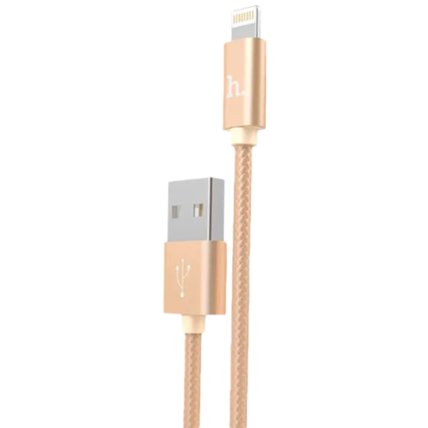 Cablu pentru telefon X2 Hoco USB Type-A + Lightning 1 m/ Gold photo 1