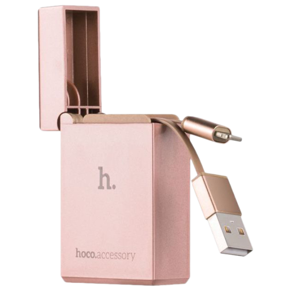 Cablu pentru telefon UPL17 Hoco USB Type-A + Lightning 0.8 m/ Pink photo 1