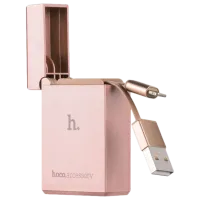 Кабель для телефона UPL17 Hoco USB Type-A + Lightning 0.8 м/ Розовый