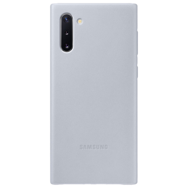 Чехол для смартфона Samsung Galaxy Note 10 Samsung/ Back/ Кожа/ Серый photo 1