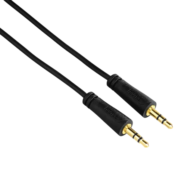 Cablu audio Hama 3.5 mm + 3.5 mm 1.5 m/ Black photo 1