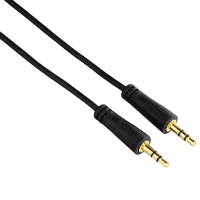 Аудио кабель Hama 3.5 mm + 3.5 mm 1.5 м/ Черный