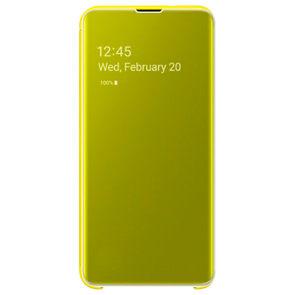 Husă pentru smartphone Samsung Galaxy S10e Samsung/ Flip Cover View/ PU/ Yellow photo 1