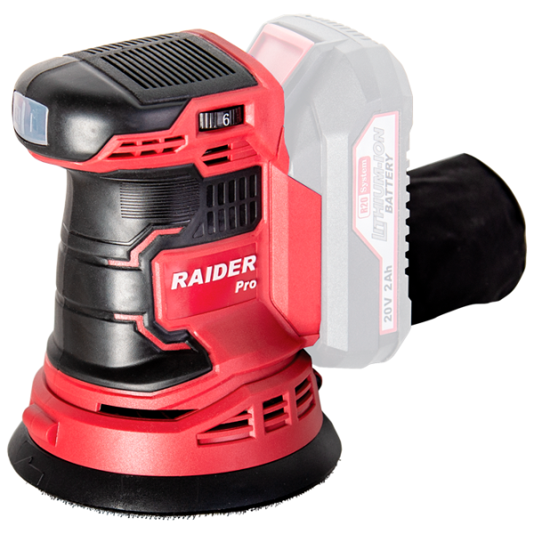 Шлифовальная машина Raider RDP-SRSA20 (30140) Эксцентриковая/ Красный photo 1