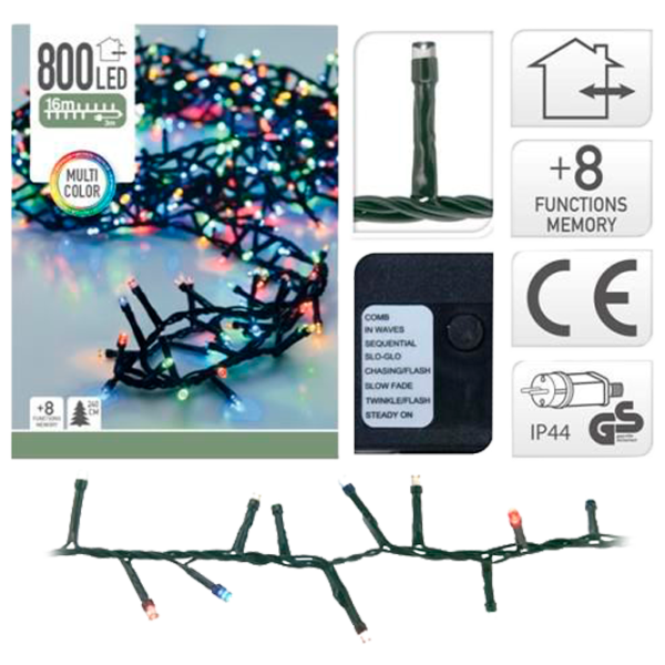 Luminițe decorative Christmas 33056 Fir/ Multicolor photo 1 Luminițe decorative Christmas 33056 Fir/ Multicolor photo 1