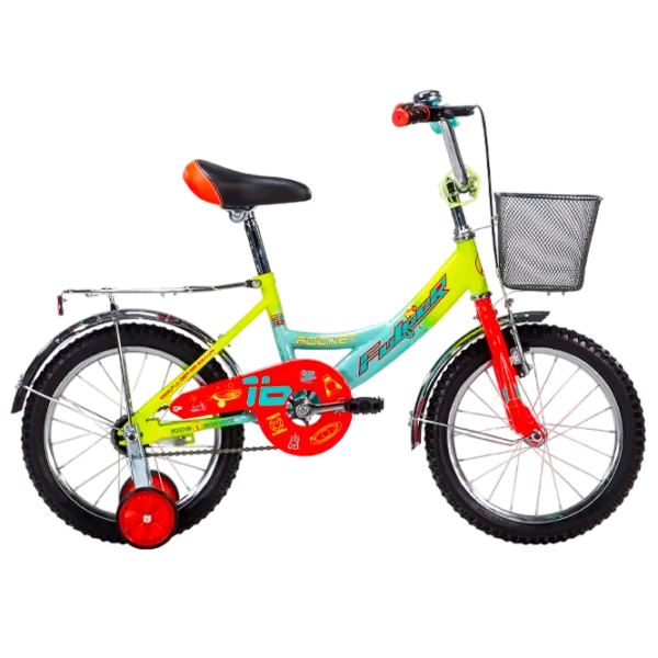 Bicicletă Rocket Fulger 16" Oțel/ Red Yellow photo 1