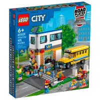 Детский конструктор LEGO Школьный день Школа/ Разноцветный