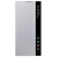 Чехол для смартфона Samsung Galaxy Note 10 Samsung/ Flip Cover View/ PU/ Серебристый